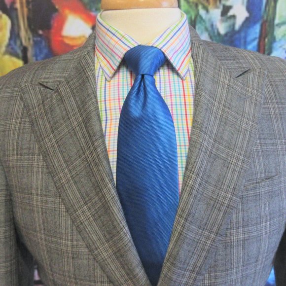38 S- SAMUELSOHN 100% WOOL GRAY, TAUPE & DARK - Picture 2 of 7